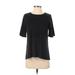 Ann Taylor LOFT Short Sleeve T-Shirt: Black Tops - Women's Size Small Petite