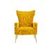 Accent Chair Leisure Single Chair with Rose Golden Feet