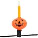 7ct Jack O' Lantern Halloween Bubble Lights, 6ft Black Wire