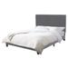 CorLiving Juniper Grey Fabric Upholstered Bed, Double