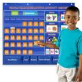 Circle Learning Time Center Pocket Chart Calendar Set Kids Educational Learning Toys For Kids Children