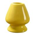 Ceramic Tea Whisk Holder Tea Ceremony Handmade Whisk Holder Matcha Whisk Container Matcha Bowl Teaware for Dining Room Teahouse Kitchen Home Yellow