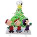 42 Peanuts Gang Caroling Around The Tree Metal Yard Art Christmas Decor - Features Charlie Brown Snoopy Linus and Lucy