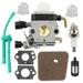 Andoer Carburetor with Air Filter Fuel Line Gasket Spark Plug Kit Replacement for STIHL FS38 FS45 FS46 FS55 KM55 FS85