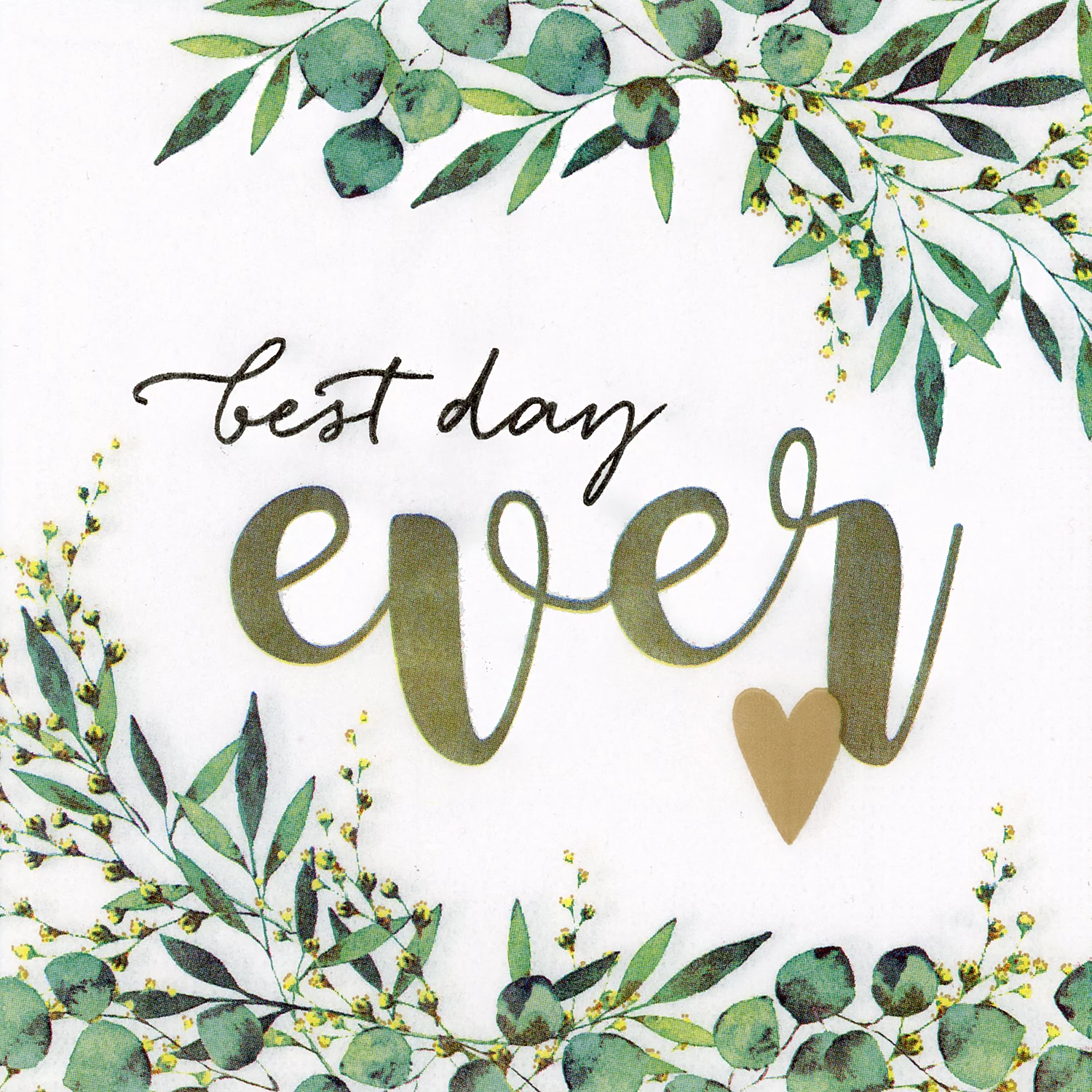 Papierservietten Best Day Ever Image