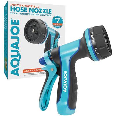 Aqua Joe AJHN104 Indestructible Heavy-Duty Metal Trigger Nozzle with 7 Spray Patterns