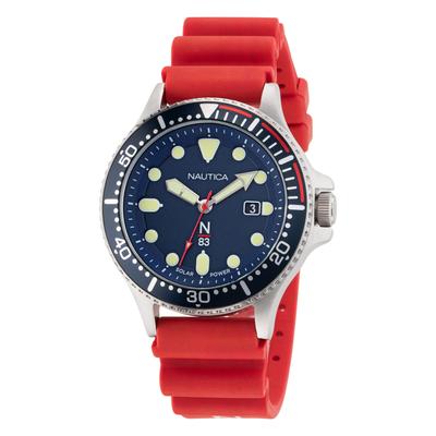Nautica Men's Cocoa Beach Solar-Powered Recycled 3-Hand Watch Multi, OS