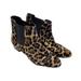 J. Crew Shoes | J Crew Collection 8 Leather Animal Print Calf Hair Chelsea Boot Bootie Black Tan | Color: Black/Brown | Size: 8