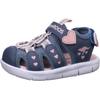 Sandale KANGAROOS "K-Mini", Gr. 25, blau (dunkelblau), Synthetik, sportlich, Schuhe, mit Klettverschluss