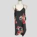 Free People Dresses | Free People Floral Racerback Mini Tank Dress/Top Size Small Nwot | Color: Black/Red | Size: S