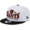 Men's New Era White/Black San Francisco Giants Crest 9FIFTY Snapback Hat