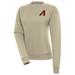 Women's Antigua Khaki Arizona Diamondbacks Victory Pullover Sweatshirt