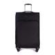 Stratic Mix Koffer Weichschale Reisekoffer Trolley Rollkoffer groß, TSA Kofferschloss, 4 Rollen, Erweiterbar, Größe L, Schwarz