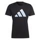 Adidas Herren T-Shirt (Short Sleeve) Run Icons 3 Bar, Black, HR3243, XS