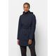 Regenmantel JACK WOLFSKIN "NORDEN PORT COAT W" Gr. XL (46), blau (night, blue) Damen Mäntel Übergangsmäntel