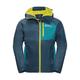 Outdoorjacke JACK WOLFSKIN "ACTIVE HIKE JACKET K" Gr. 128, blau (dark, sea) Kinder Jacken Regenjacken