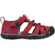 Sandale KEEN "SEACAMP II CNX" Gr. 27/28, rot (ziegelrot, schwarz) Schuhe