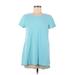 Lands' End Short Sleeve T-Shirt: Blue Tops - Women's Size Medium