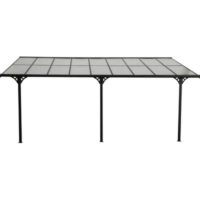 Terrassendach WESTMANN "Bruce" Terrassenüberdachungen Gr. B/H/T: 556cm x 270cm x 300cm, pulverbeschichtet, schwarz Rahmen aus pulverbeschichtetem Aluminium,