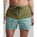 Superdry Men's Vintage Recycled Board Shorts Khaki / Olive Khaki/Fresh Mint - Size: S