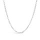 18 Carat White Gold Vermeil Belcher Chain, Chain Necklace, Heavy-Weight in 16, 18, 20, 24 Or 30 Inches