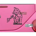 Custom Name Sweet Kitten Cat Pet Sticker Decal Vinyl Car Van Caravan Camper Jeep Decals 28 Colors Available