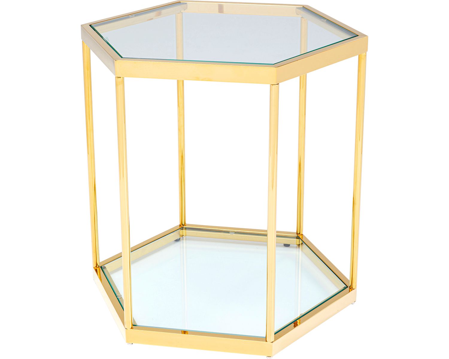 Kare Design »Comb Gold« Beistelltisch 55x55x48 cm
