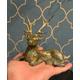 Amazing Old Ancient Chinese Deer Sculpture In Bronze Old Bronze Art Deco