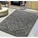 HR Floral Pattern Distressed Modern Vintage Area Rug