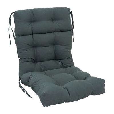 Multi-Section Tufted Twill Seat/Back Chair Cushion (Multiple Sizes)