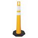 ZORO SELECT 510-Y-HIP-6W4W-2/650-RB-10 Traffic Cone,42" Cone Height,Yellow