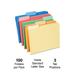 Staples File Folders 1/3 Cut Letter Size Assorted Colors 200/Carton ST378995-CCVS