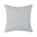 HUI Home HH-MP2222JS03NVOP 22 x 22 in. Michael Penney Vintage Ticking Pillow with Polyester Insert Navy Blue & White