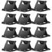 Cell Phone Stand 12 Pack Tablet Stand Adjustable Universal Foldable Multi-Angle Pocket Phone Stand for Desk Compatible with Phone 13 12 11 Pro XS Max X 8 6S Plus All Android Smartphones (Black)