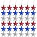 Moocorvic 3 Pieces 4th of July Decorations Red White And Blue Decorations Wooden Star Signs Patriotic Star Freestanding Table Signs Decor for Independence Day Home Decor