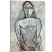 ARTCANVAS Woman with Joined Hands 1907 Canvas Art Print by Pablo Picasso - Size: 40 x 26 (1.50 Deep)