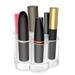 Lipstick Organizer Acrylic WeGurad Round Lip Gloss Stand and Lipstick Holder Makeup Brush Organizer Flower Shape with 6 Slots