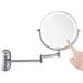 Wall-Mounted Magnifying Mirror Wall-Mounted Cosmetic Mirror Telescope Mirror X10 Extendable 360Â° Swivel Powered By 4 Aaa Batteries (Included) Ideal For Bathroom