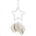 1 Pcs Macrame Wall Hanging Feather Boho Chic Handmade Woven Leaf Tassels Decoration Bohemian Apartment Decorations Woven Wall Decor Art