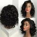 Women s Short Fluffy Curly Wig Natural Black Color Shoulder Length Wig Fast Hair Styling for Women Girl