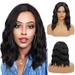 DOPI Women s Fashion Wig Black Synthetic Hairshort Wigs hair Wave Wig