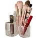 Makeup Organizer WeGuard 3 Slot Makeup Brush Organizer Holder Hollow Cylinder Cosmetic Makeup Brush Holder Box Pen Storage Organizer Tools