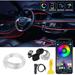 AUTOXBERT 6M 20Ft RGB LED Car Interior Fiber Optic Neon Strip Atmosphere Light Kit APP