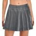 qazqa women tennis skirts inner shorts elastic sports golf skorts with pockets grey xl