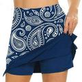 qazqa womens summer tennis skirt golf skorts for women with pockets blue m