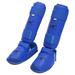 Boxing Shin Guards Leg Kickboxing Martial Arts Karate Pads Protective Gear MMA S Link Blue S