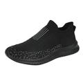 zuwimk Mens Sneakers Men s Classic Slip On Canvas Sneaker Tennis Shoes Black