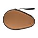 Portable Table Tennis Racket Bag EVA Durable Wear Resistant with Zipper Sturdy Storage Case Pong Paddle Pocket for Competition Indoor Khaki