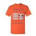 Tee Hunt Feliz Navi Dog Ugly Sweater T-Shirt Christmas Xmas Pet Paws Pup Mens Shirt Orange XX-Large