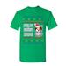 Tee Hunt Feliz Navi Dog Ugly Sweater T-Shirt Christmas Xmas Pet Paws Pup Mens Shirt Green XX-Large